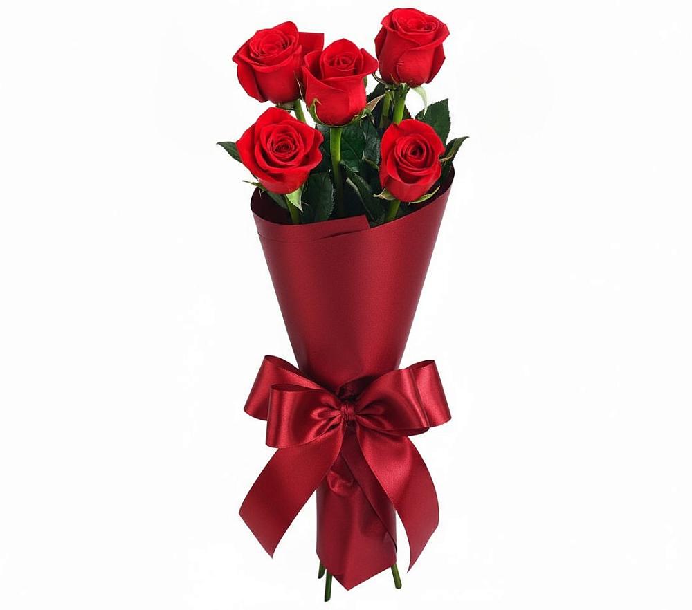 Букет 5 Красных роз Эдлесс Лав в Щекино