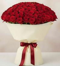 Букет 101 Красная роза Милано в Щекино