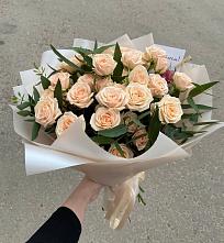 Букет Кремовые розы Латте в Щекино
