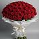 Букет 101 Красная роза Блэк Мэджик в Щекино