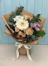 Букет цветов из:  Герберы и Хризантемы в Щекино