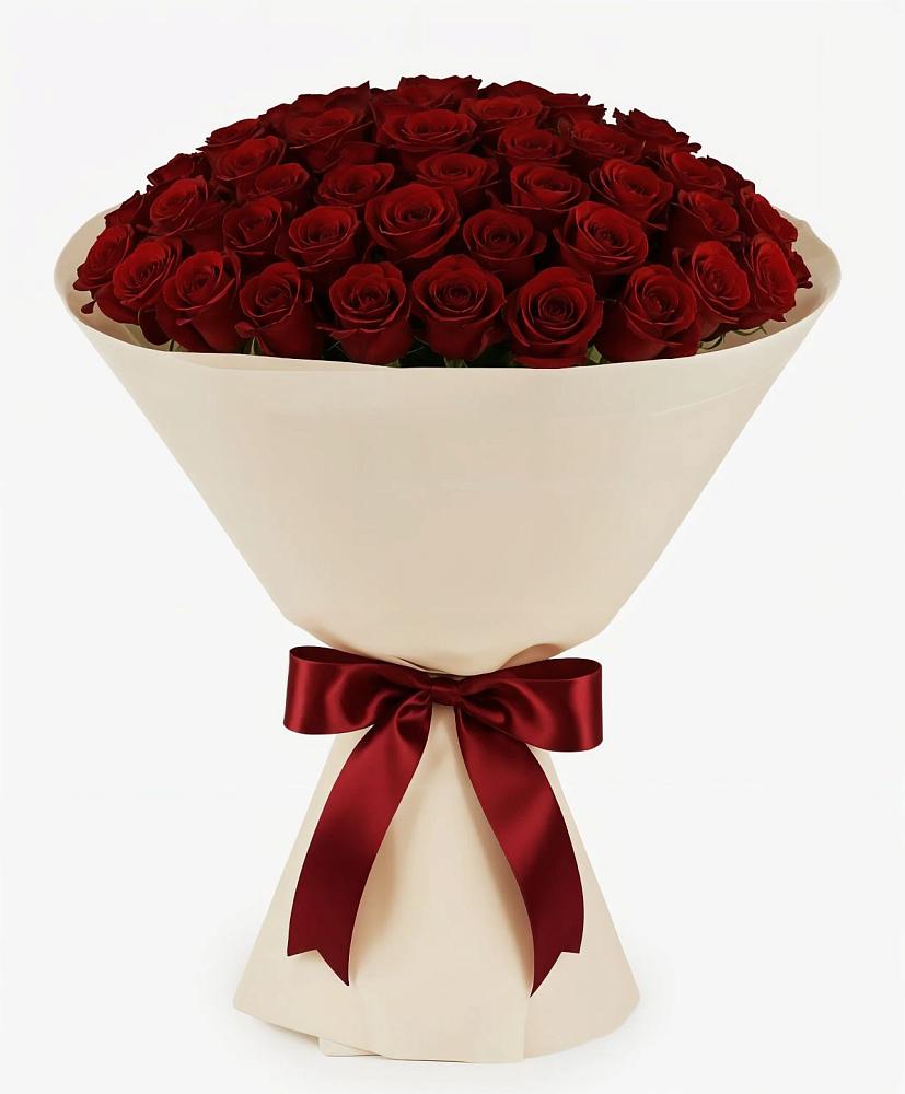 Букет 101 Бордовая роза Блэк Бакарра в Щекино