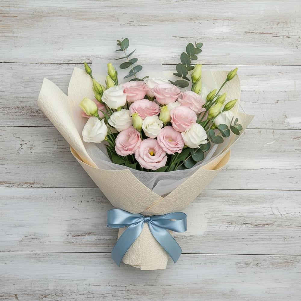 Букет цветов из: Лизиантусы в Щекино